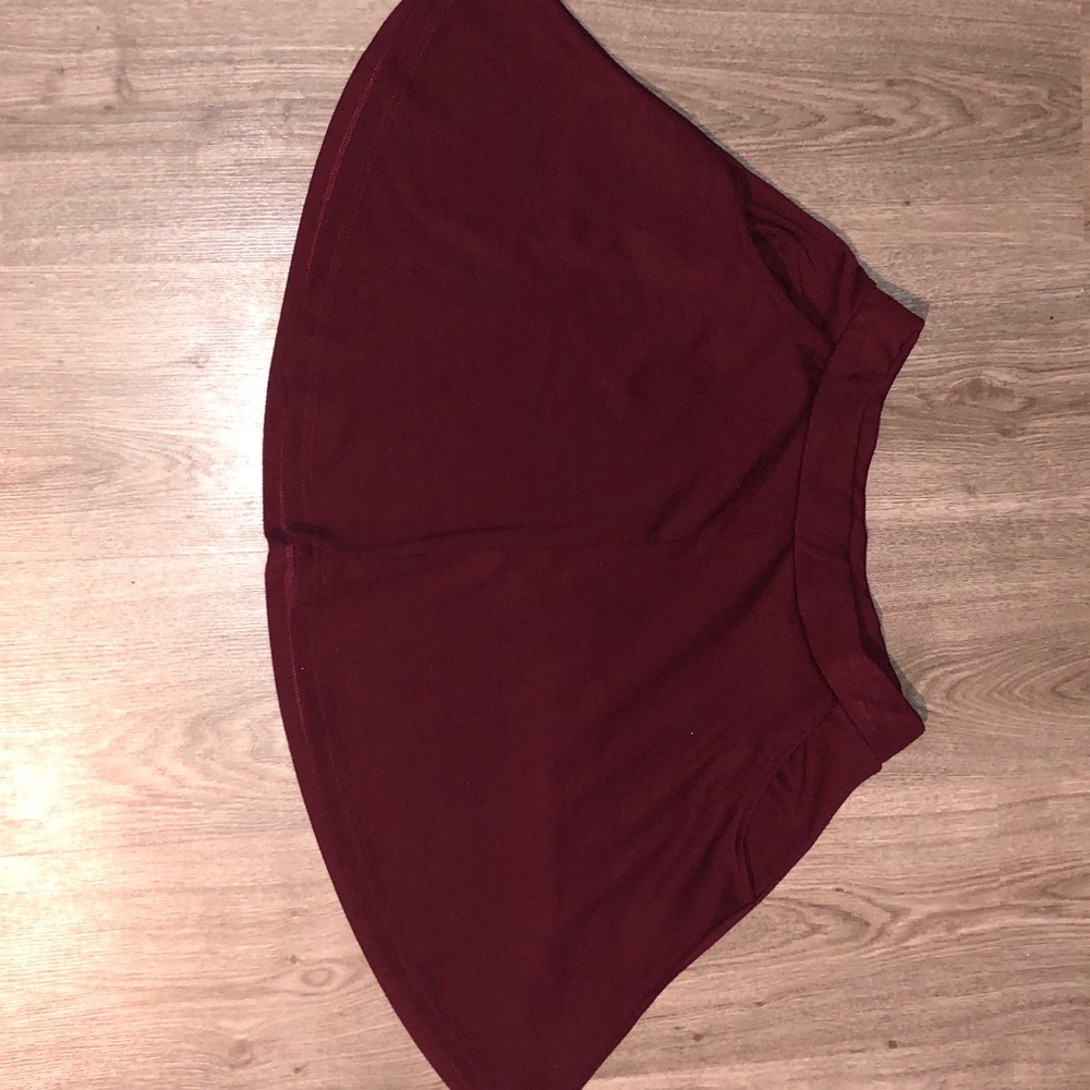 Burgundy Cotton On skirt